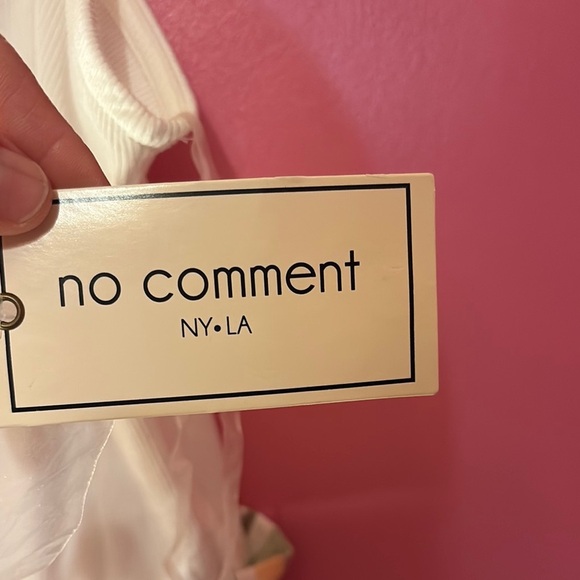 Striped White and Multicolor Women's Romper - Picture 6 of 6